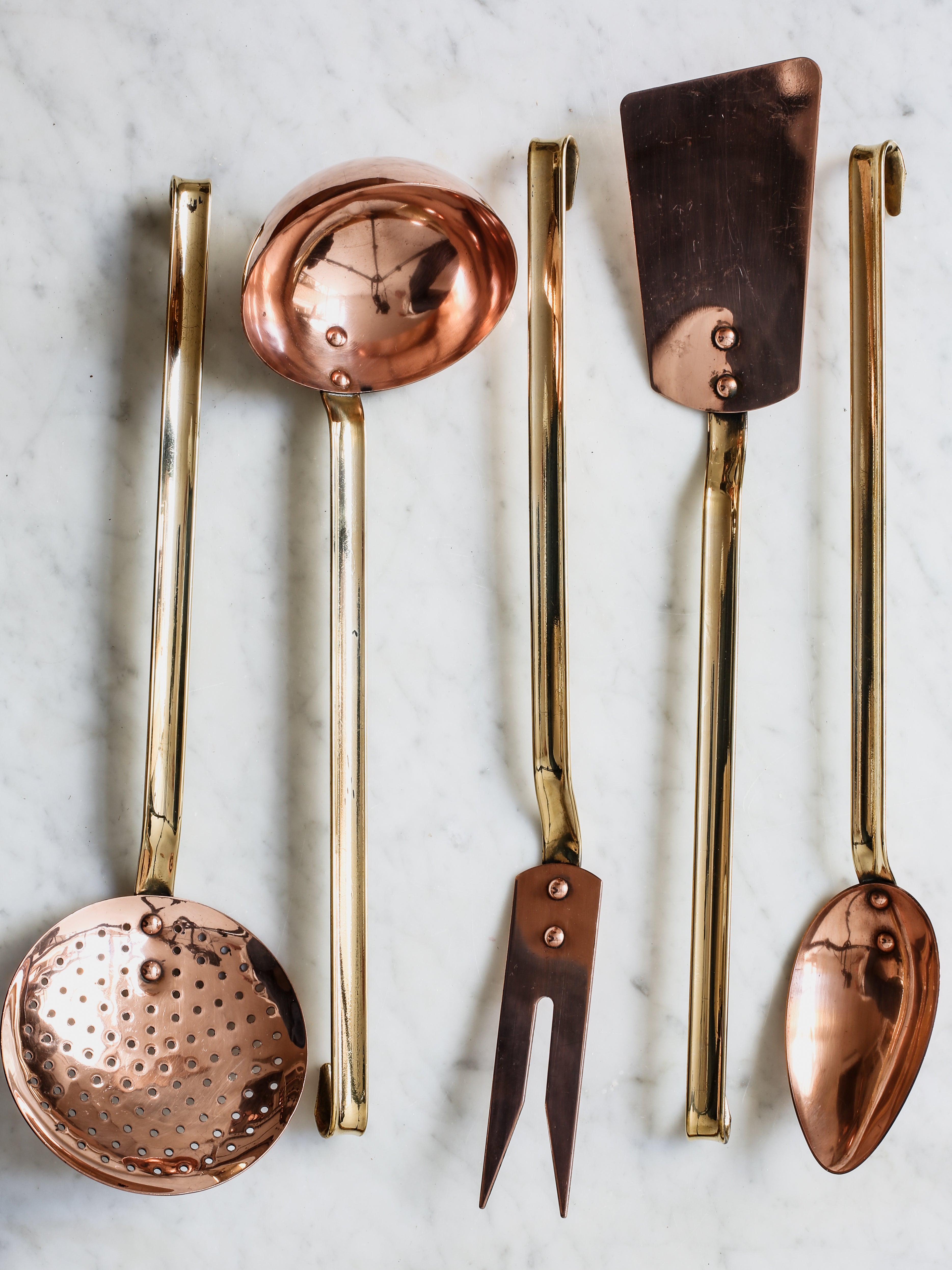 Set of Copper Kitchen Tools