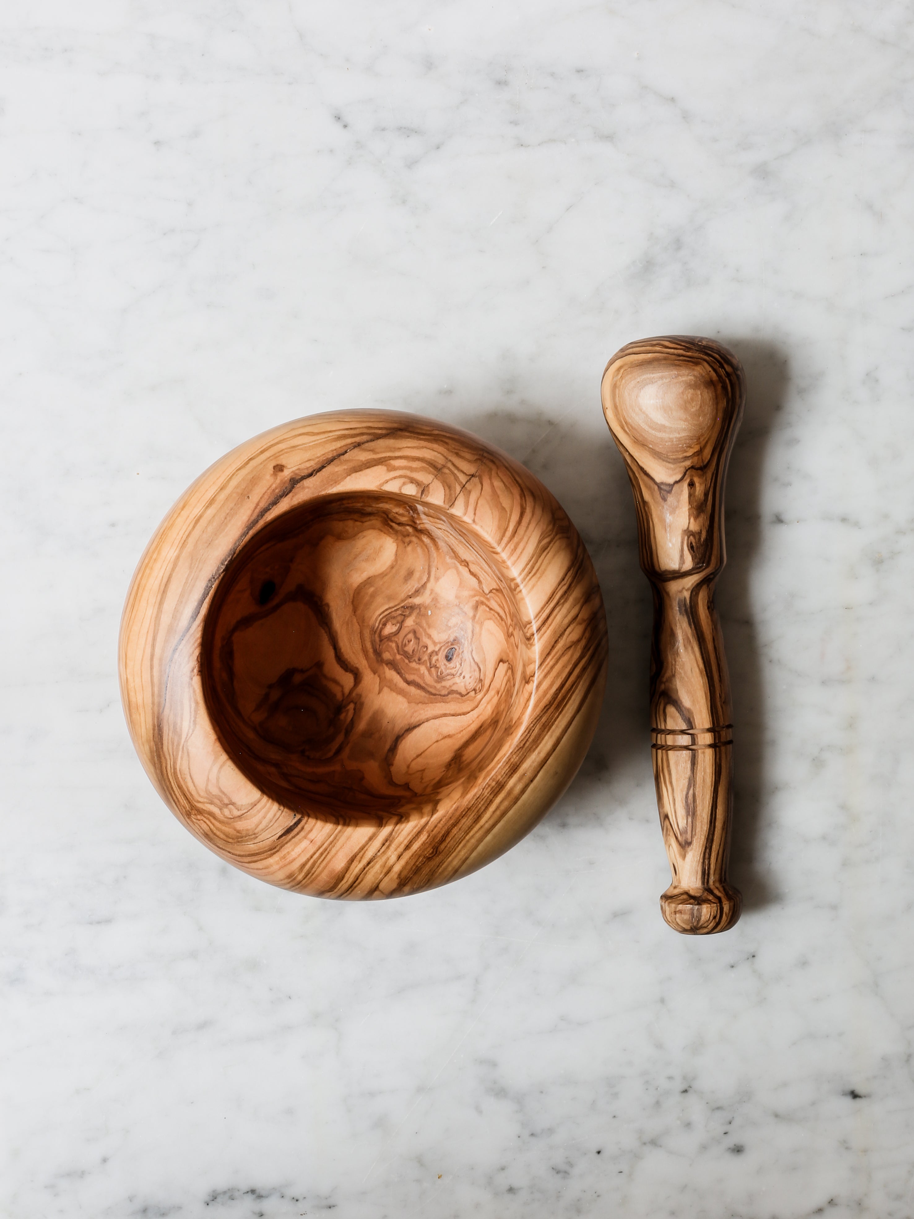 Olive Wood Mortar and Pestle