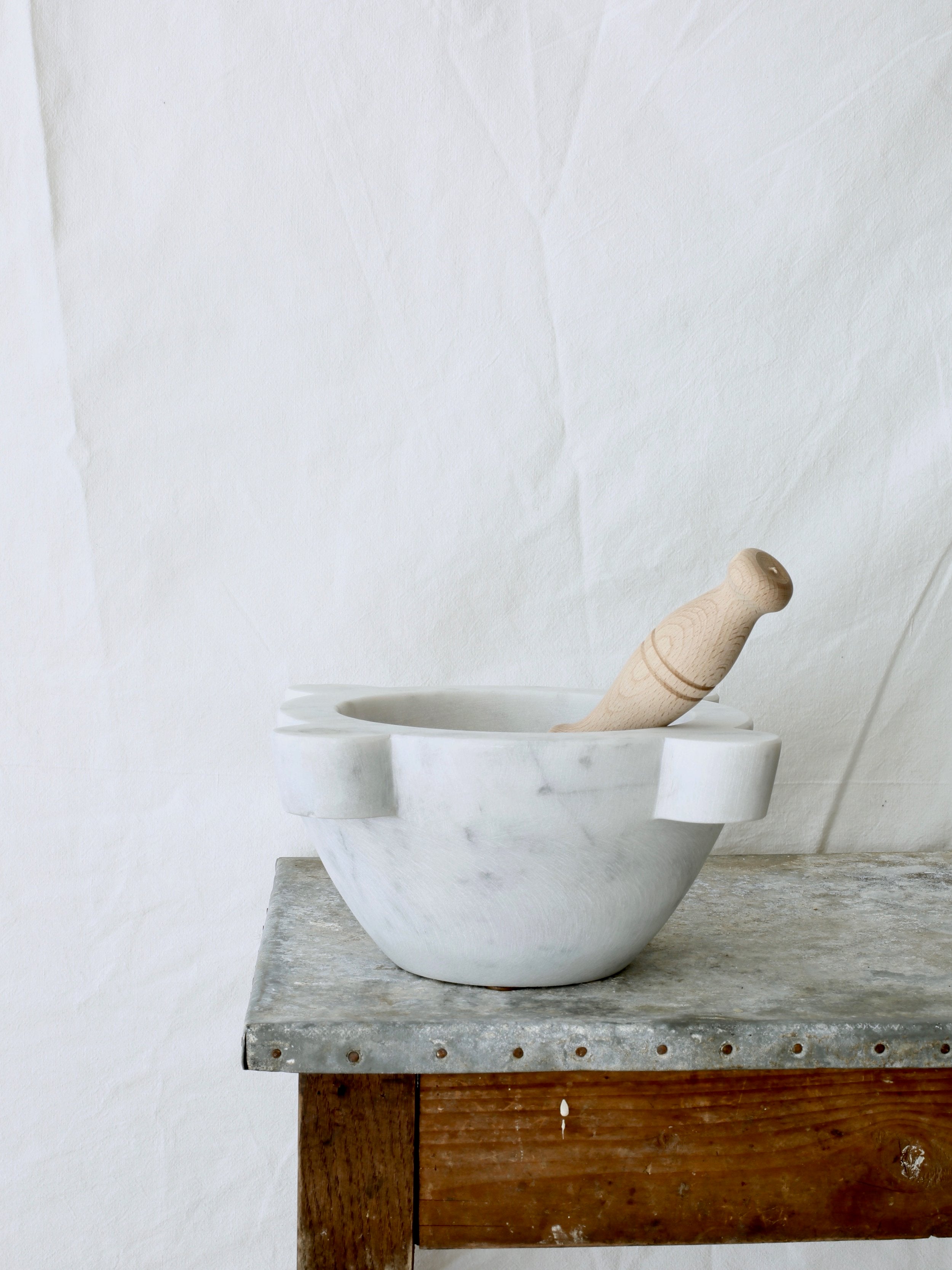 Marble Mortar and Pestle