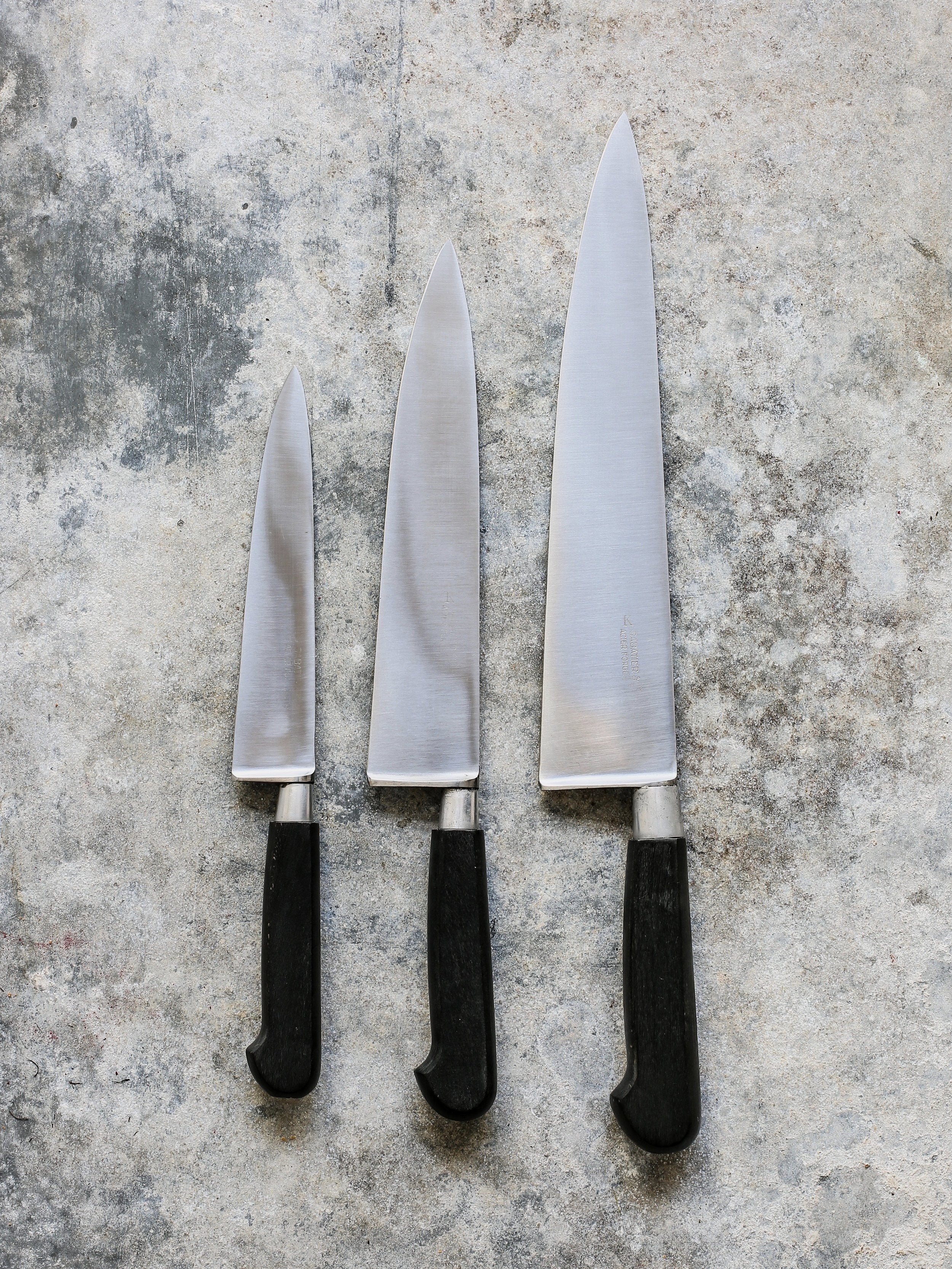 Sabatier "Nogent" Chef Knives 1960s