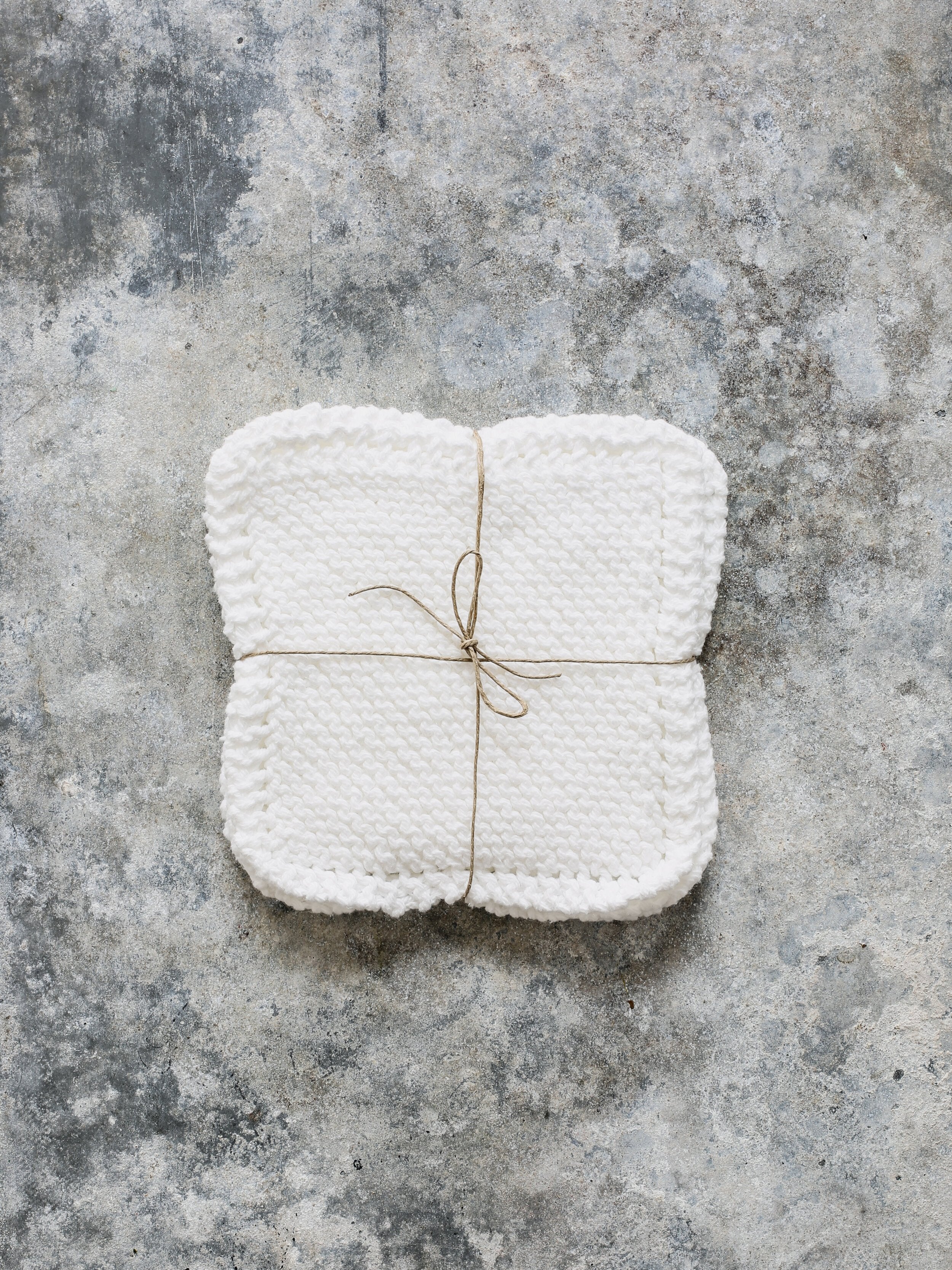 Set of Handmade Cotton Dishcloths