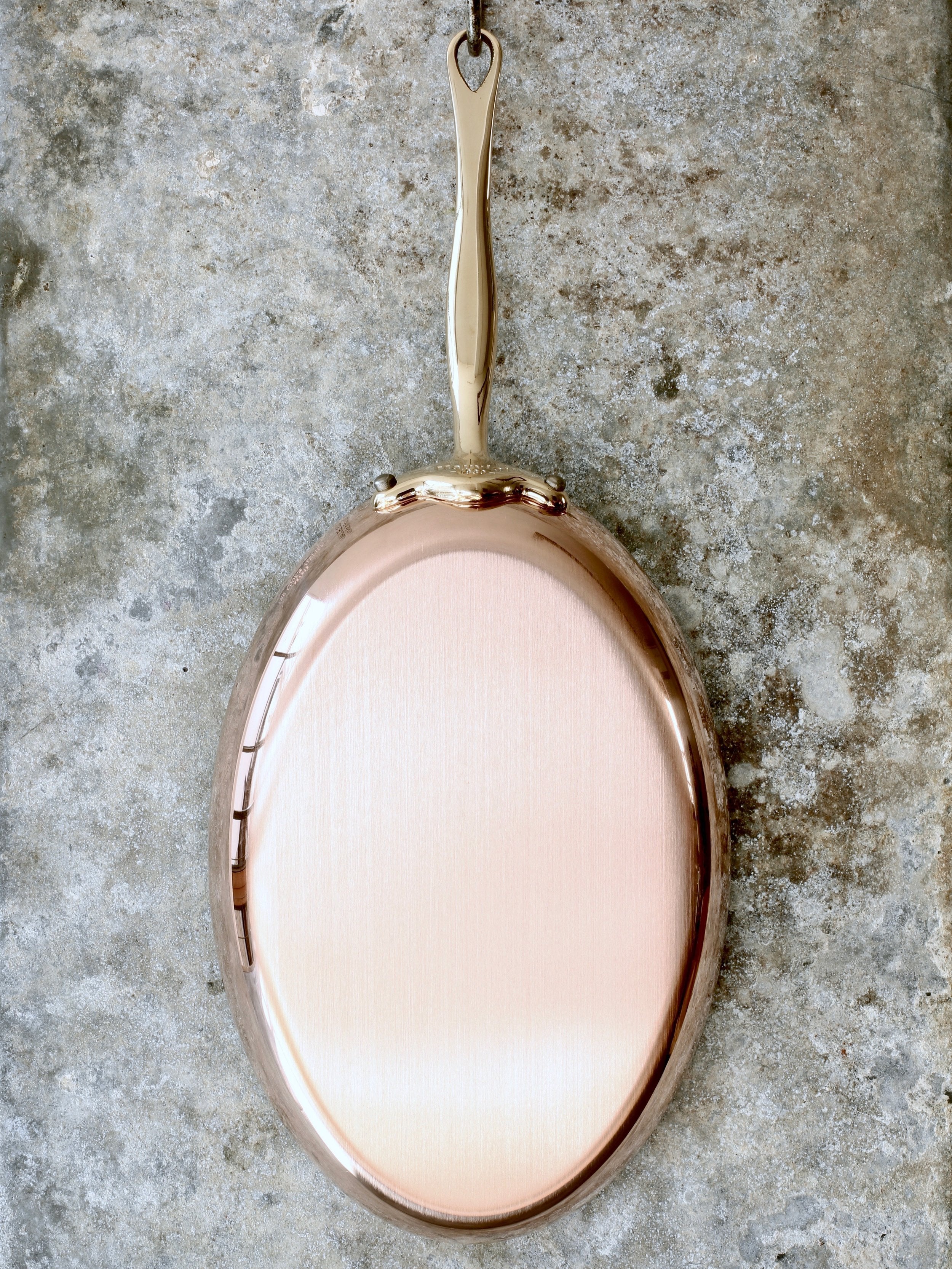 Copper Oval Fry Pan