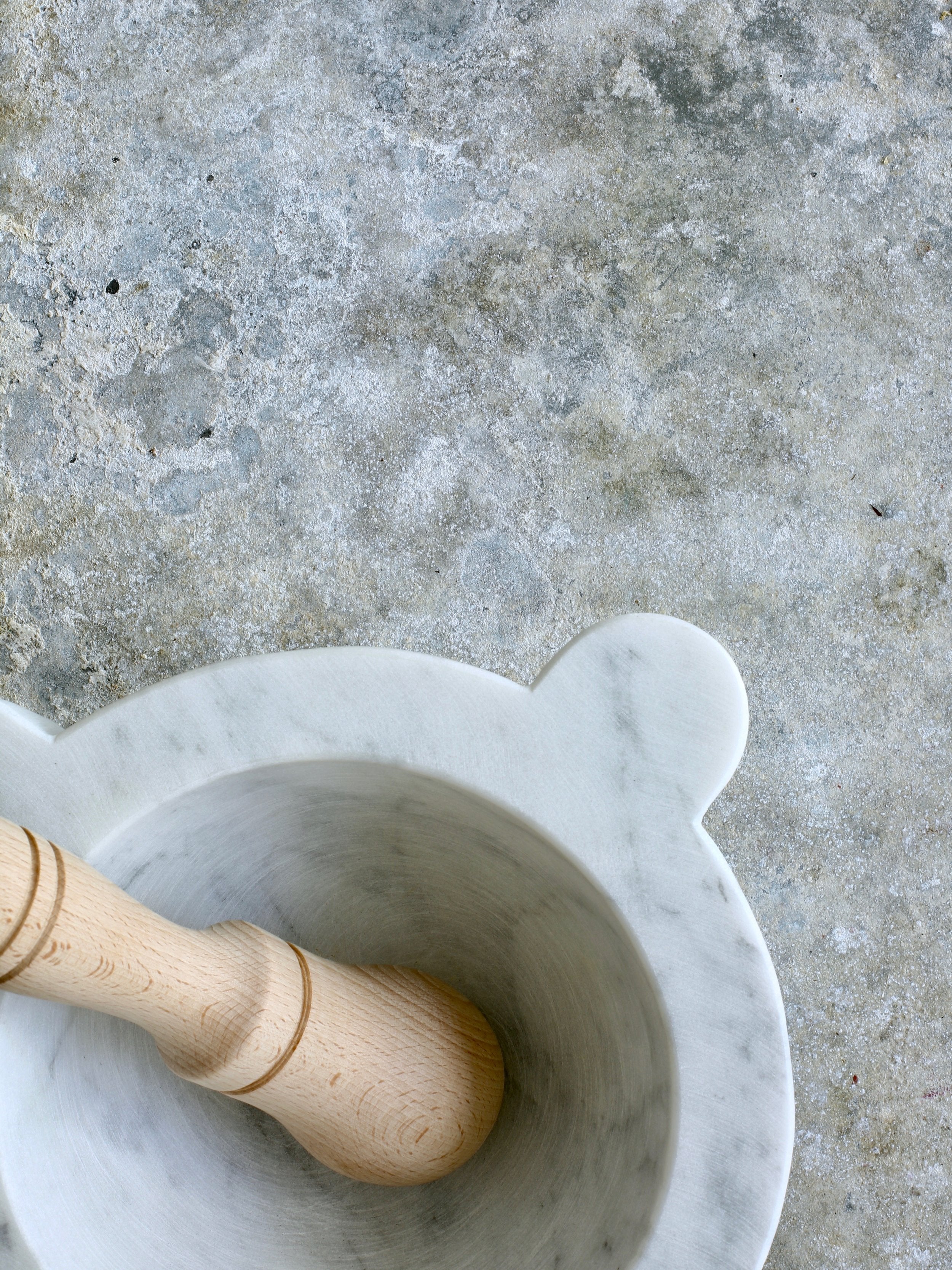 Marble Mortar and Pestle