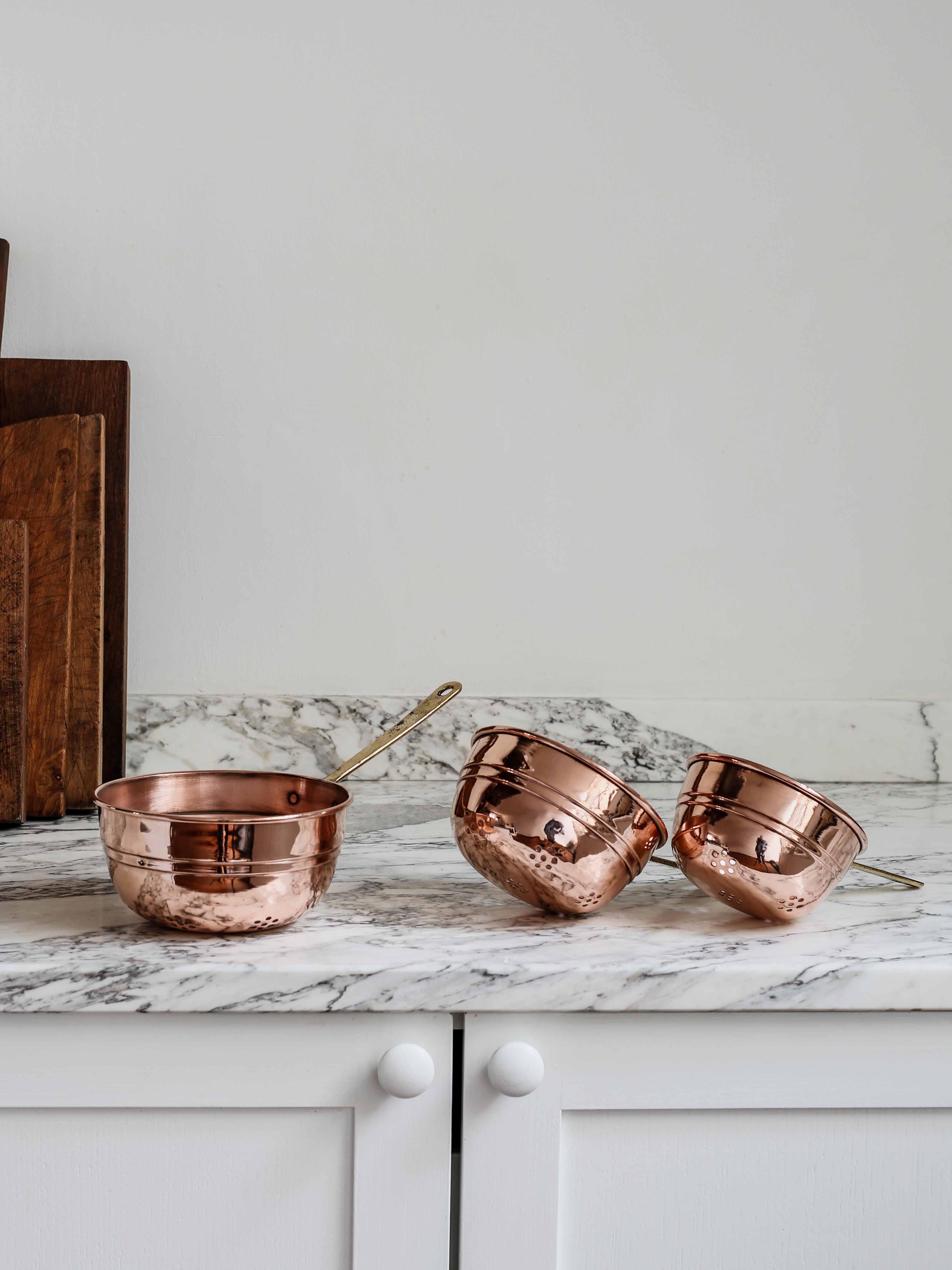 Copper Strainer Set