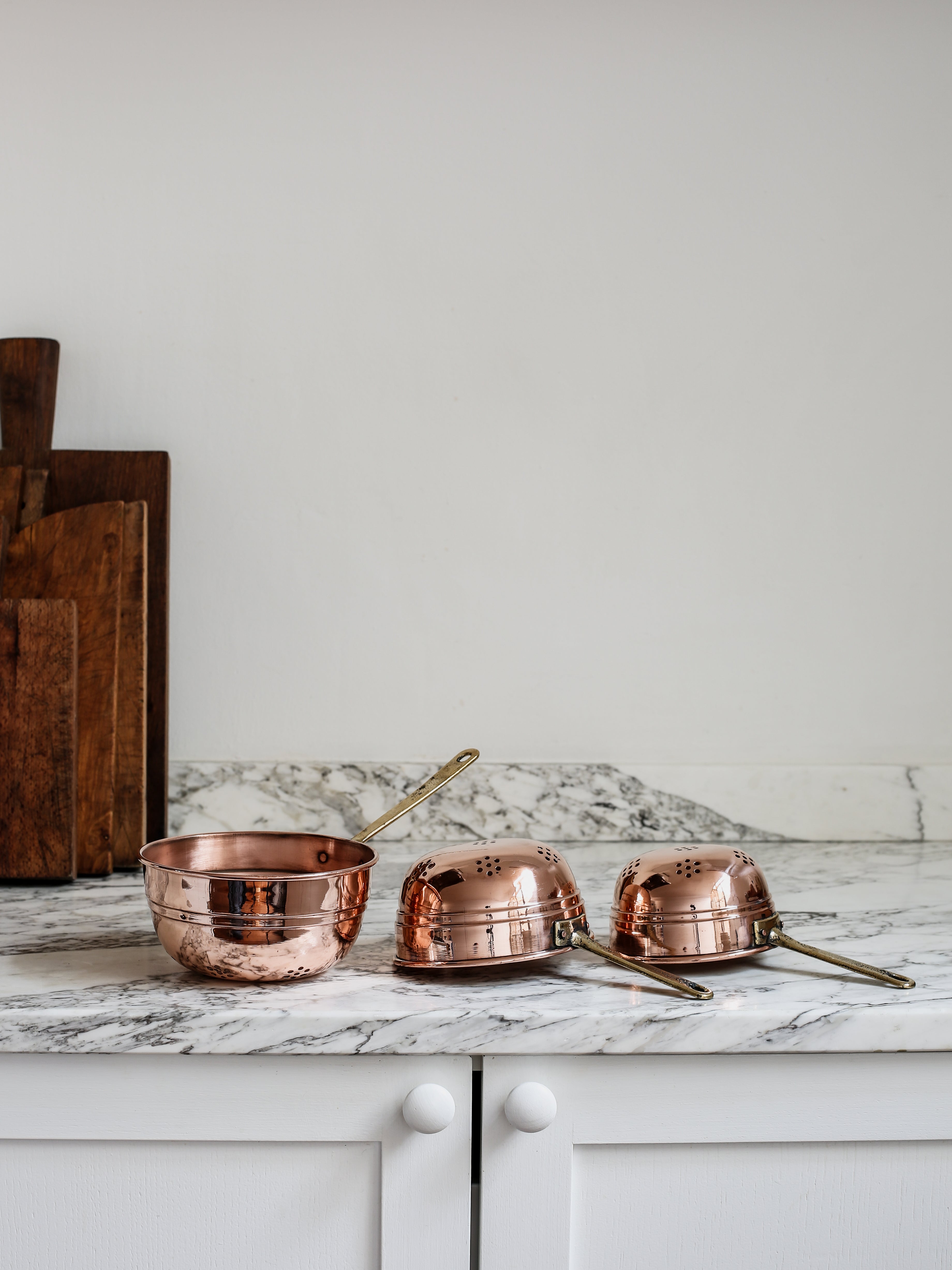 Copper Strainer Set