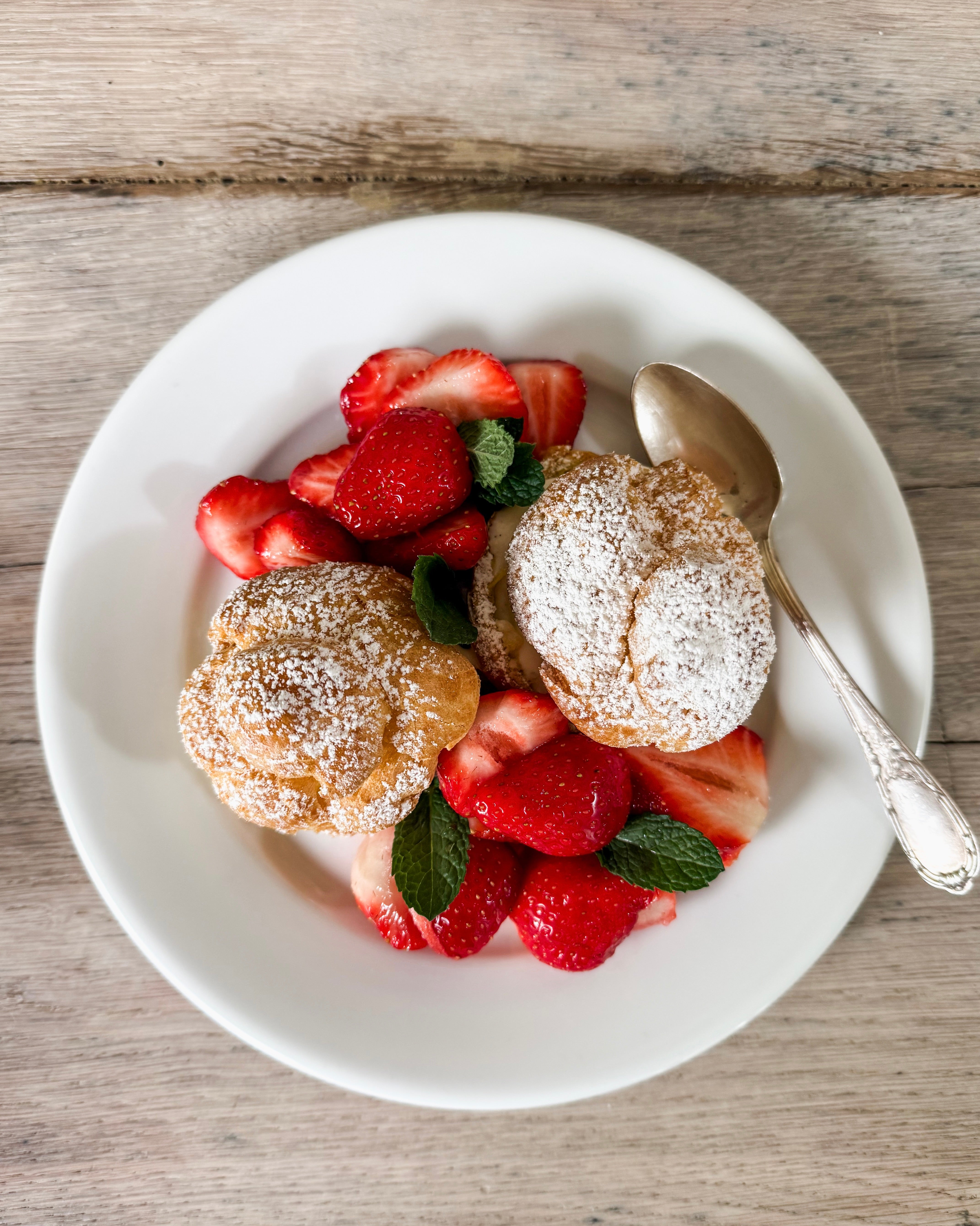 Strawberry Profiteroles