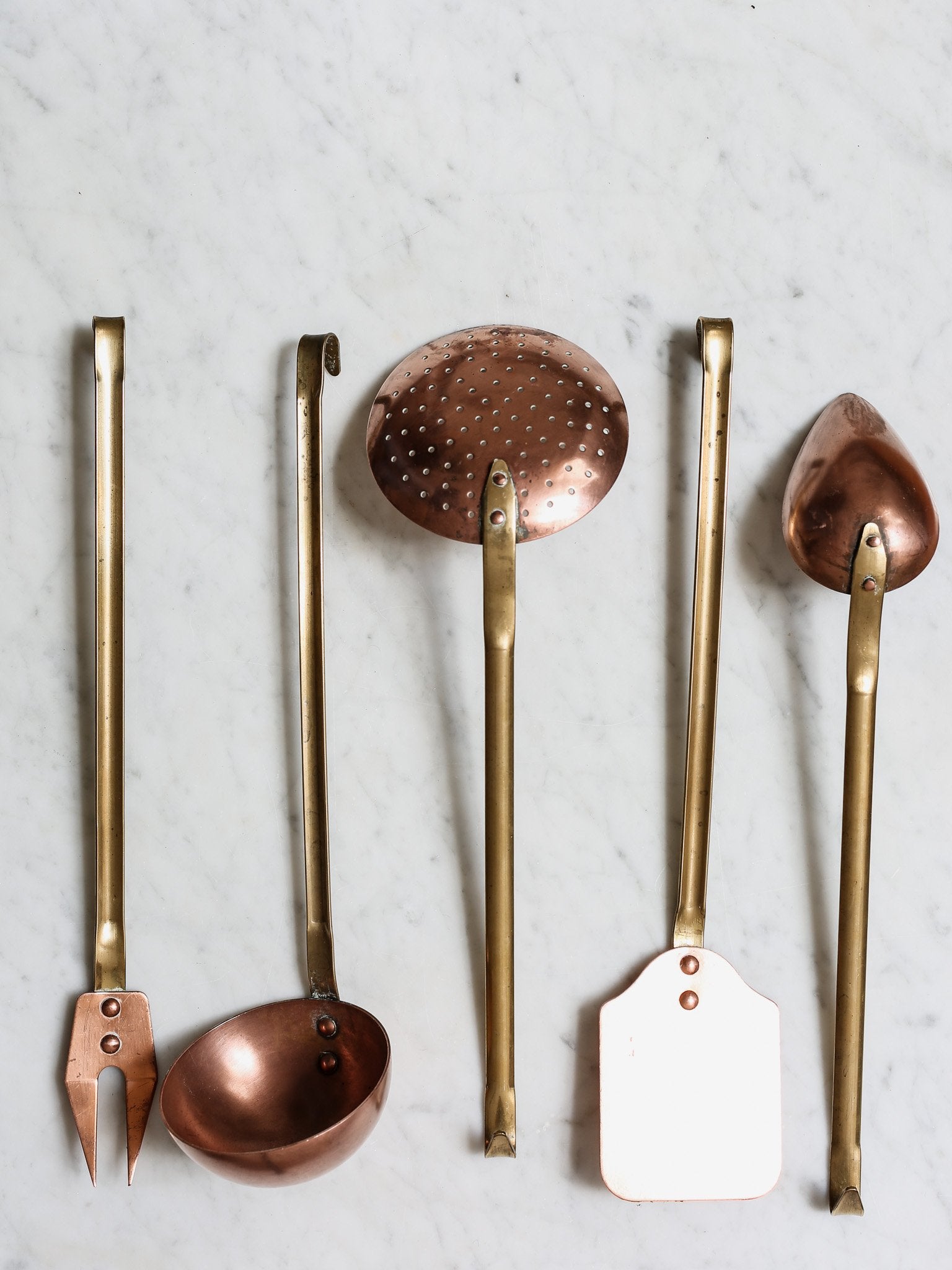 Set of Copper Kitchen Tools