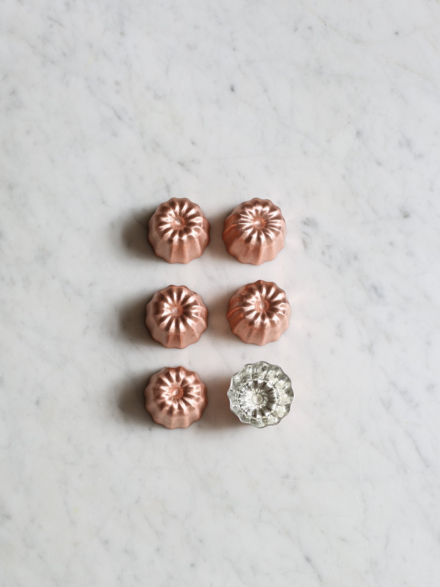 Petite Copper Cannelé Molds